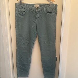 Current/Elliott Skinny Jeans in Teal Green